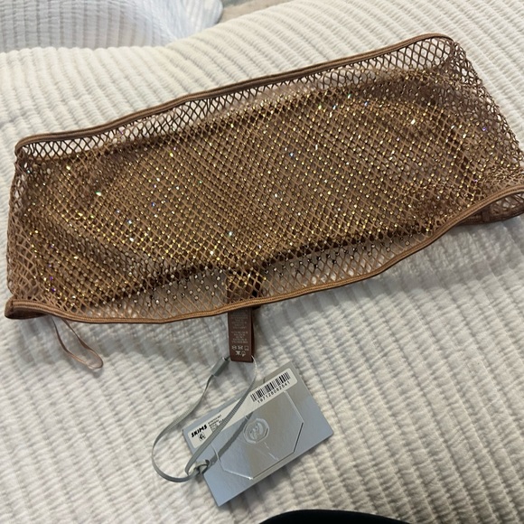 SKIMS x Swarovski gold stretch knot bandeau - Picture 2 of 4